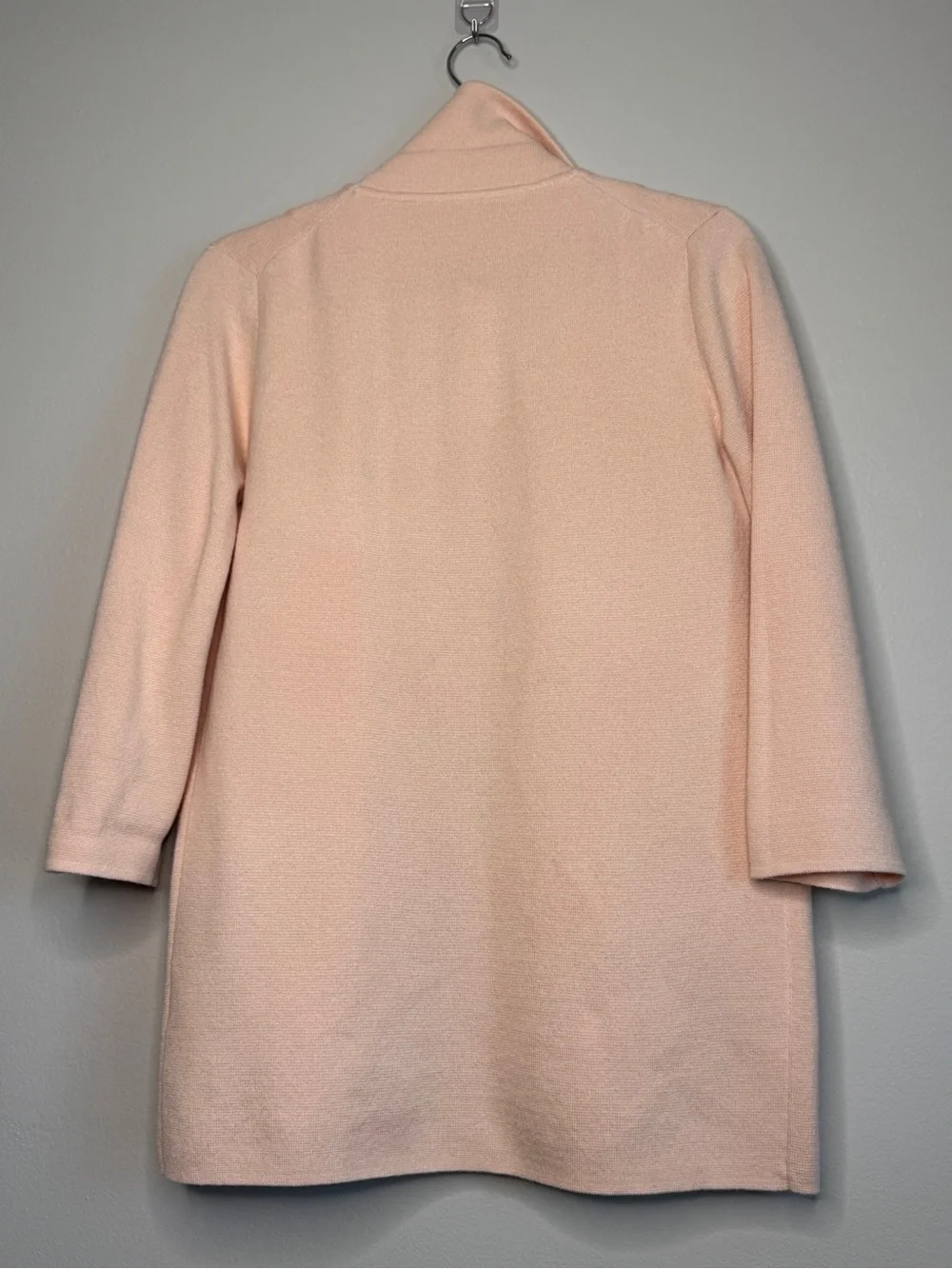 J.Crew Sophie Open Pockets Cardigan Jacket Blazer Blush Pink Wool Cotton XXS 2XS